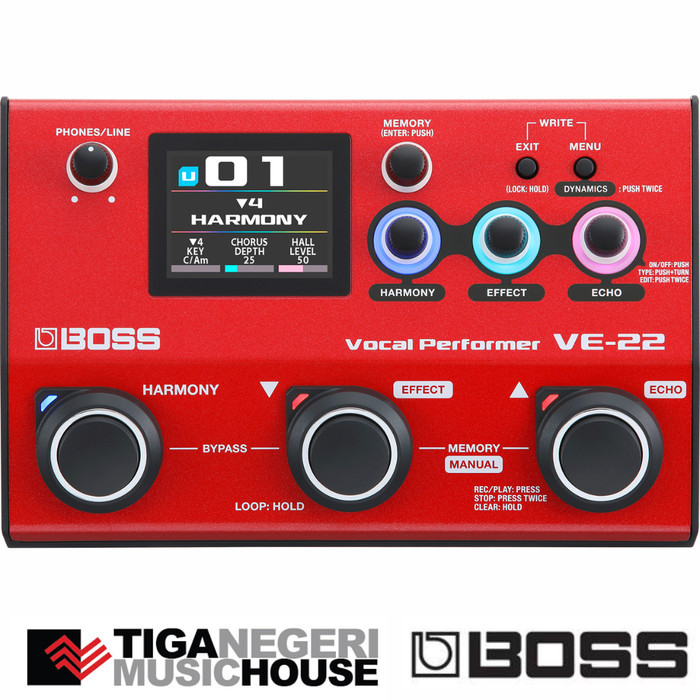 Boss Ve22 Vocal Peformer Efek Vokal Boss Ve-22