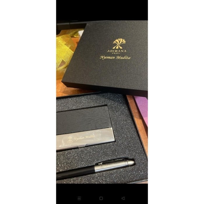 

Giftset Custom Cardholder+ Pen Parker Jotter Original Hampers Ekslusif