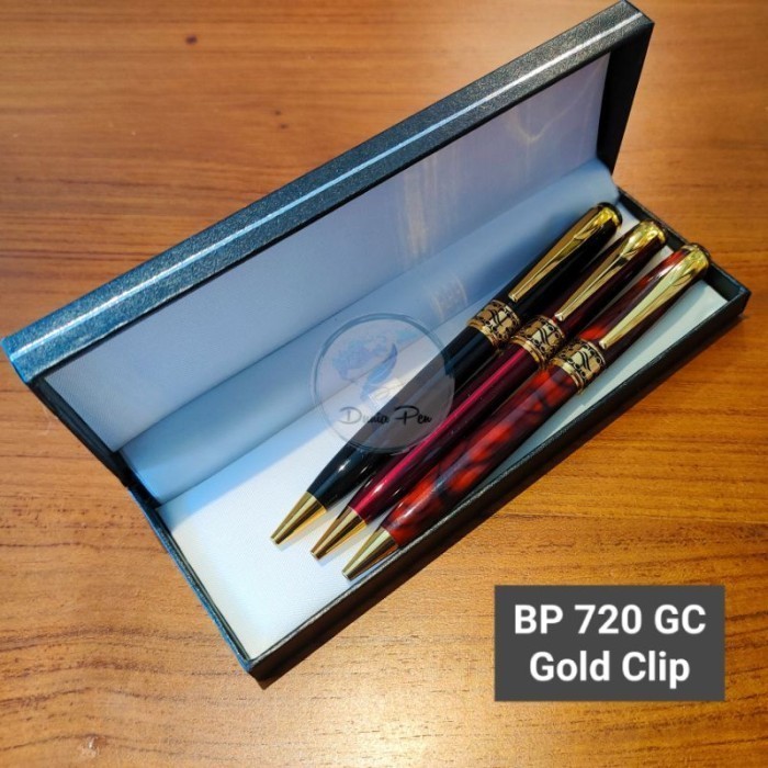 

Pen Metal Ekslusif Model Bp 720 Klip Emas Dan Silver,. Ballpoint Mewah