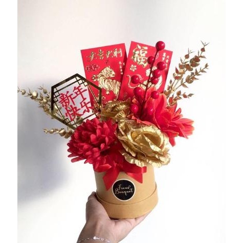 

''Terlaris" Cny Bloom Box/Angpao Bqt / Buket Angpao /Angpao Box /Buket Imlek/Imlek Murah