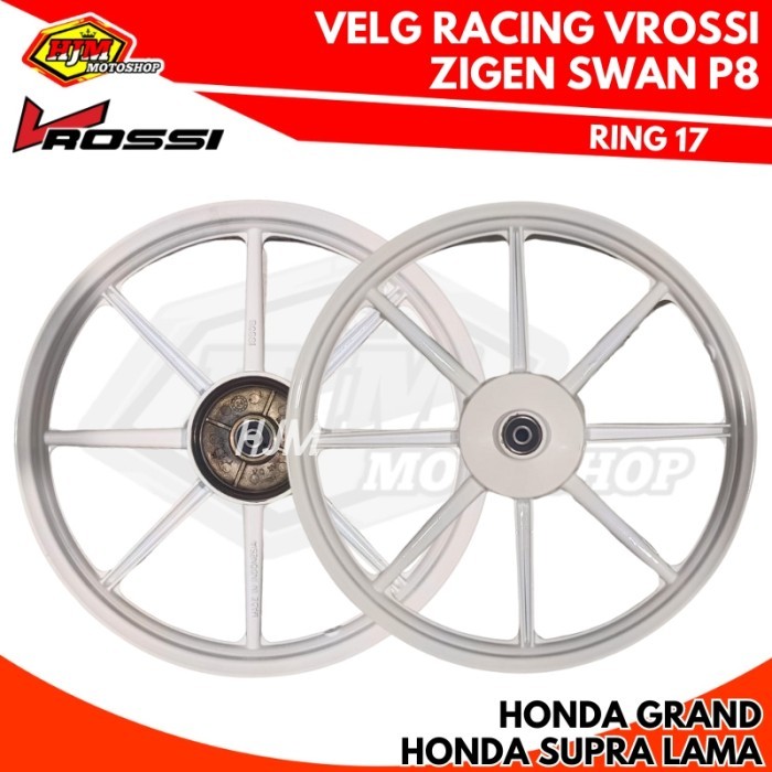 VELG RACING GRAND / SUPRA LAMA PALANG 8 DEPAN BELAKANG TROMOL VROSSI ZIGEN SWAN