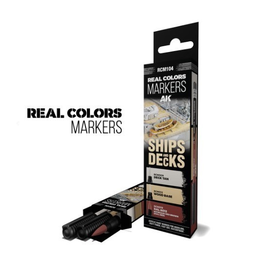 

REAL COLORS MARKERS SHIPS AND DECKS RCM104 - model kit paint