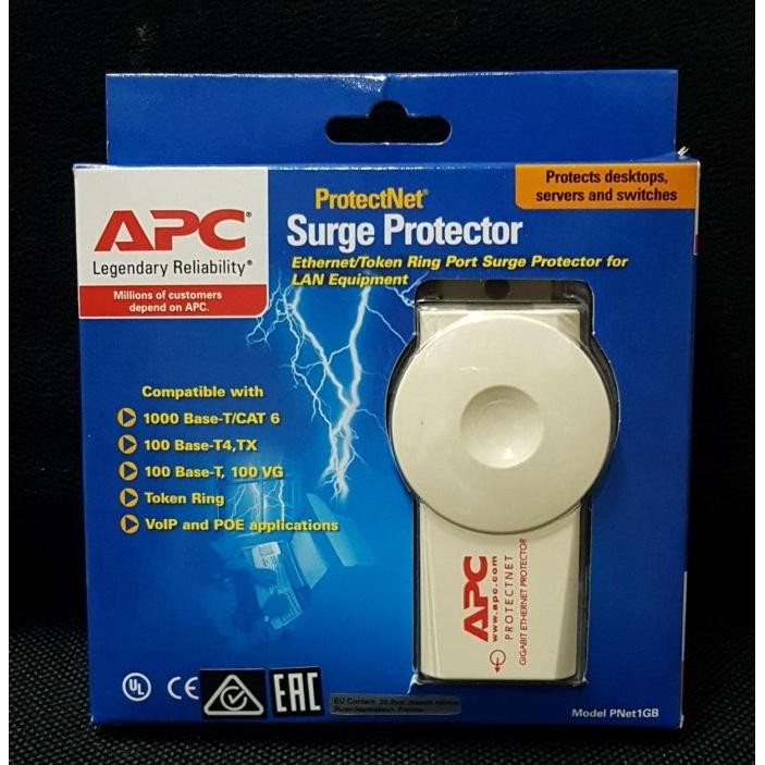 APC Surge Protector LAN RJ45 Utp Cat5 / Cat6 PNET1GB