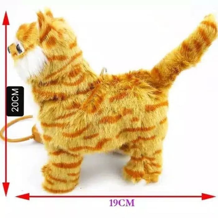 ZEN 035- Mainan Anak Boneka Kucing Berjalan & Bersuara Meong