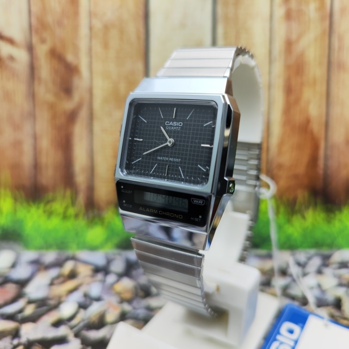 Jam Tangan Pria Wanita Casio Retro Strap Rantai Aq-800E Obral
