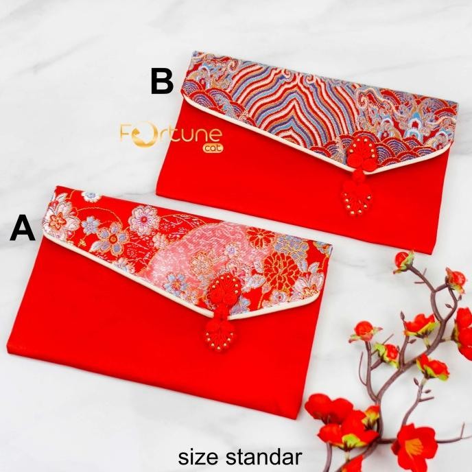 

''Terlaris" Angpao Imlek Kain Dompet Chinese New Year Hong Bao Red Envelope Terbaru Murah