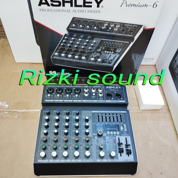 Mixer Audio Ashley 6 Chanel Premium 6 Usb Bluetooth