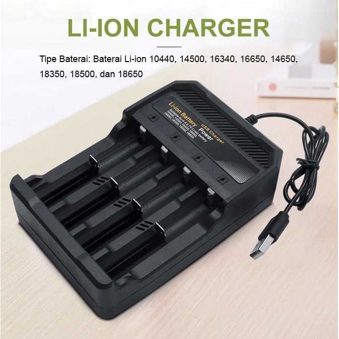 ORI Charger Baterai Universal Cas Batre 18650 26650 14500 - BH-1865 USB
