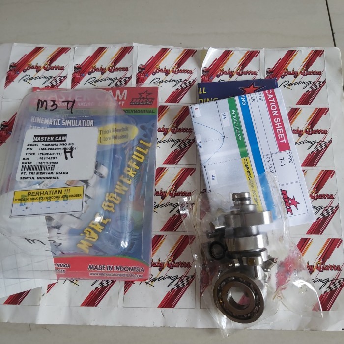 Master Cam Shaft Noken As Kem Brt Racing Mio M3 Soul Gt 125 Cc T1