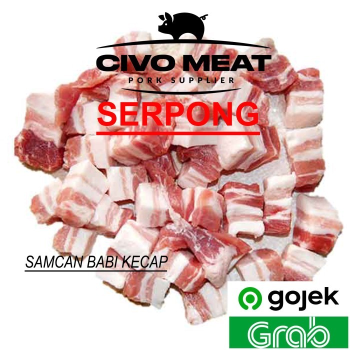 

Samcan Babi Kecap Pork Belly mentah potong Babi Kecap 500g