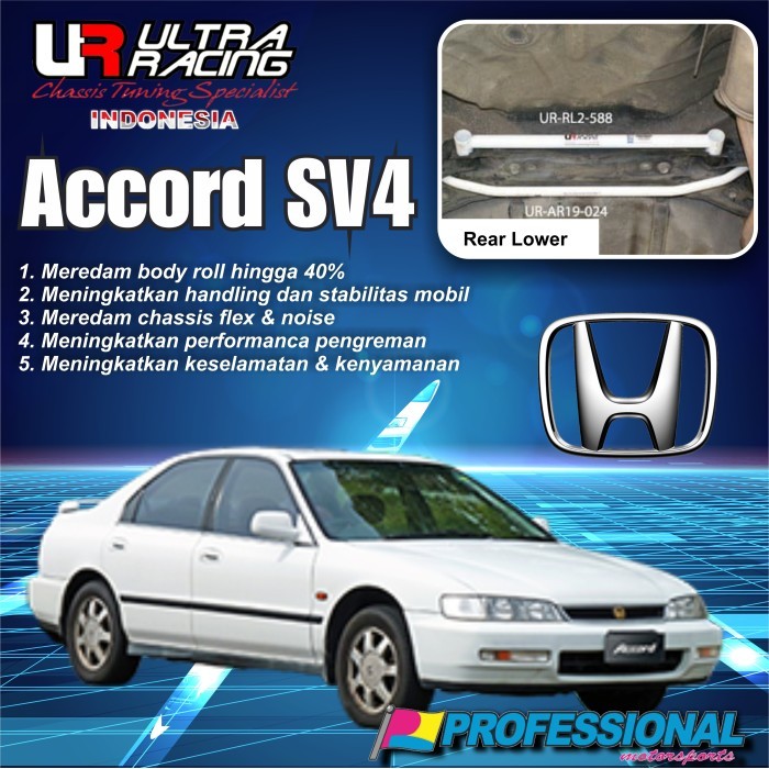 Aksesoris Stabiliser Strutbar Ultra Racing Rear Lower Accord Cielo Sv4