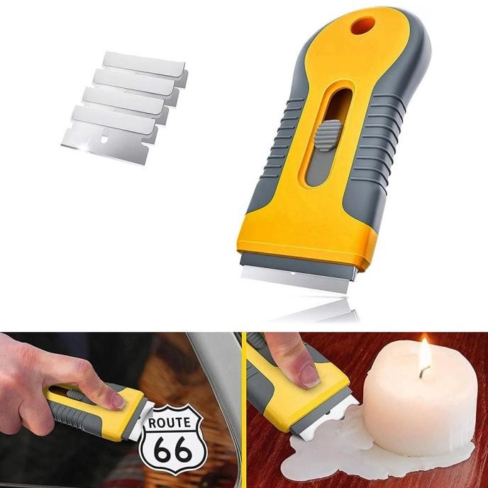 

SCRAPER KNIFE REMOVER GLUE STICKER ALAT KUPAS COPOT STIKER LEM 5 Mata the best