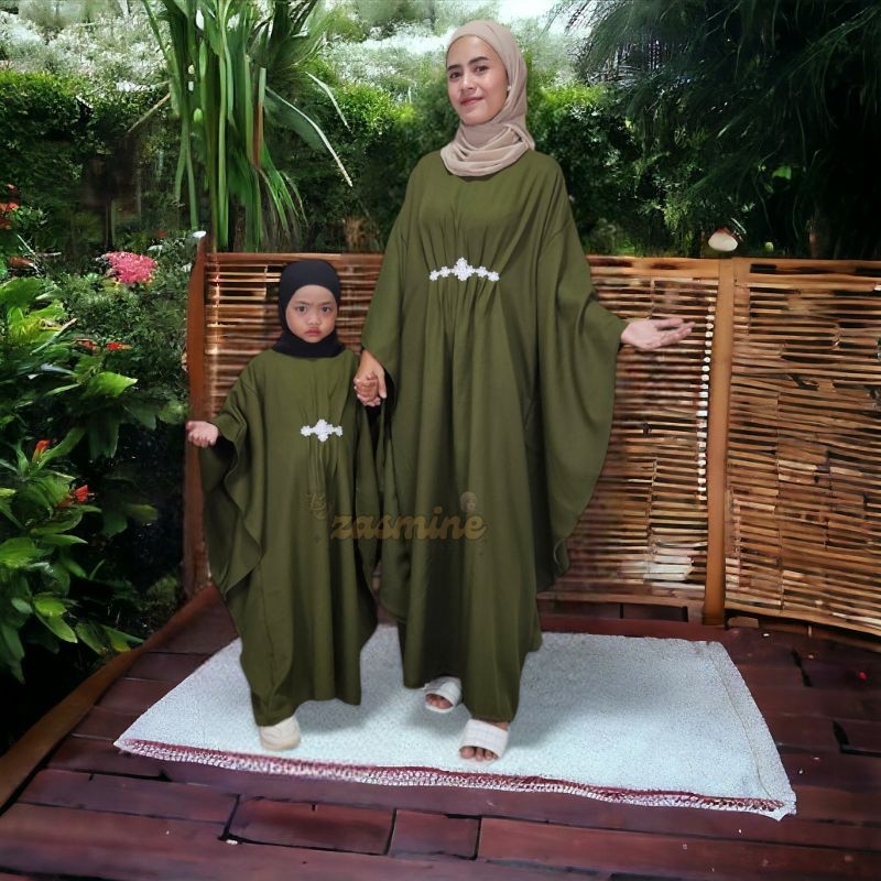 Kaftan Anak Perempuan 5 6 12 Tahun Baju Muslim 8 9 2 Thn Cewek Terbaru 2025 Gamislowo Kids Lengan Pa