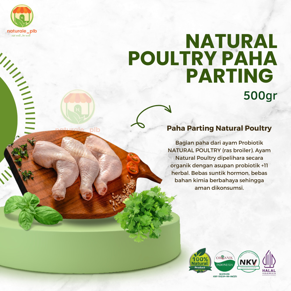 

Naturale | Paha Parting Ayam Potong Probiotik Natural Poultry 500 Gram