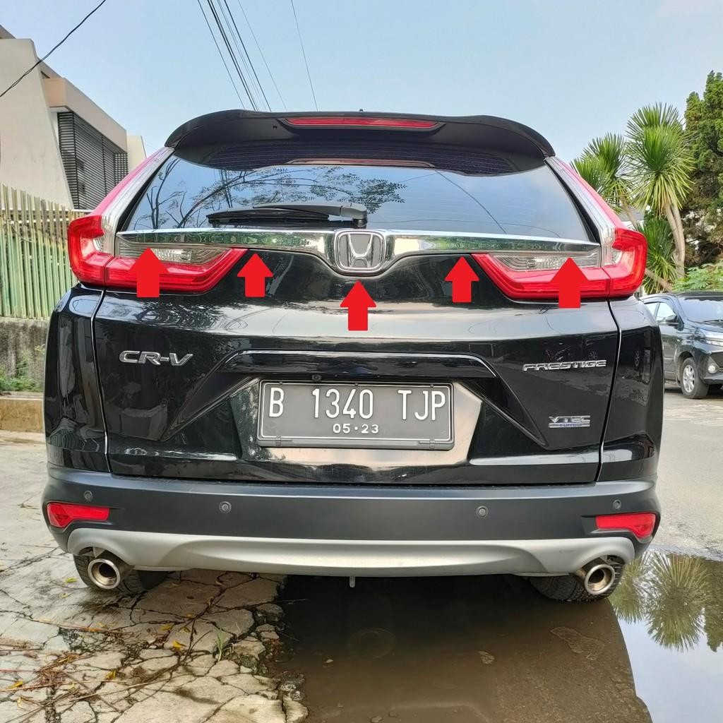 Garnish List Chrome Bagasi Crv Turbo 2018-2021 Original