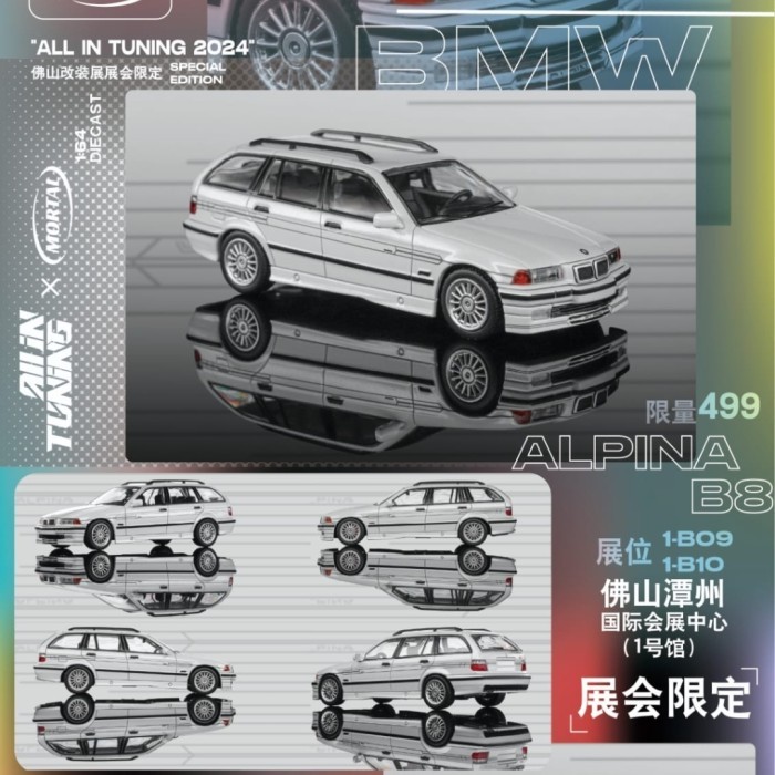 Mortal 1/64 Bmw E36 Alphina Bb White Terlaris