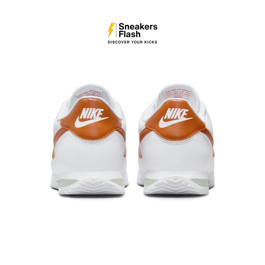 NIKE Cortez White Campfire Orange Sepatu Sneakers Pria - DM4044102 - Size 45