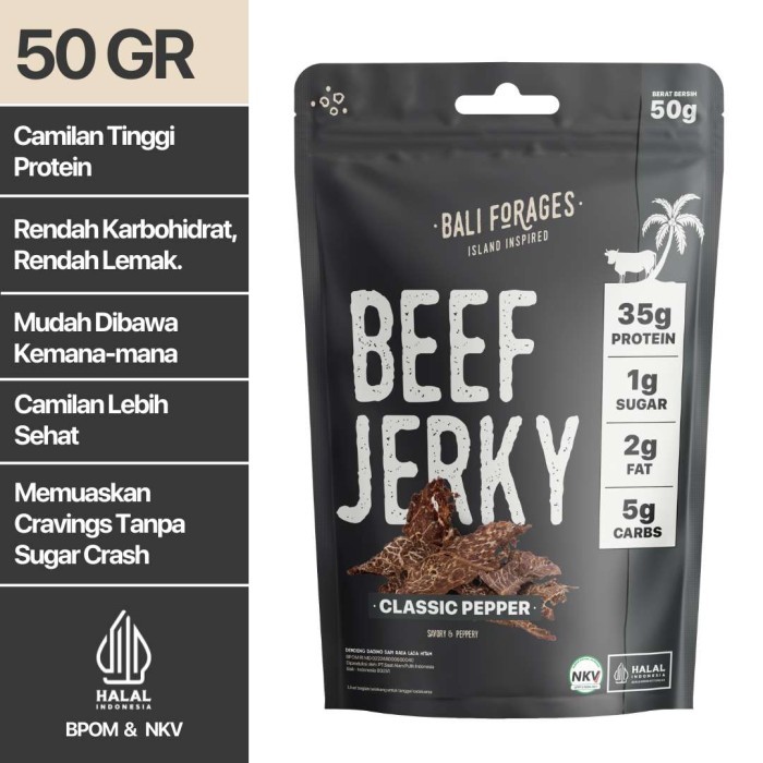 

Classic Pepper Beef Jerky (DENDENG AMERIKA) Makanan Ringan PROMO SPECIAL