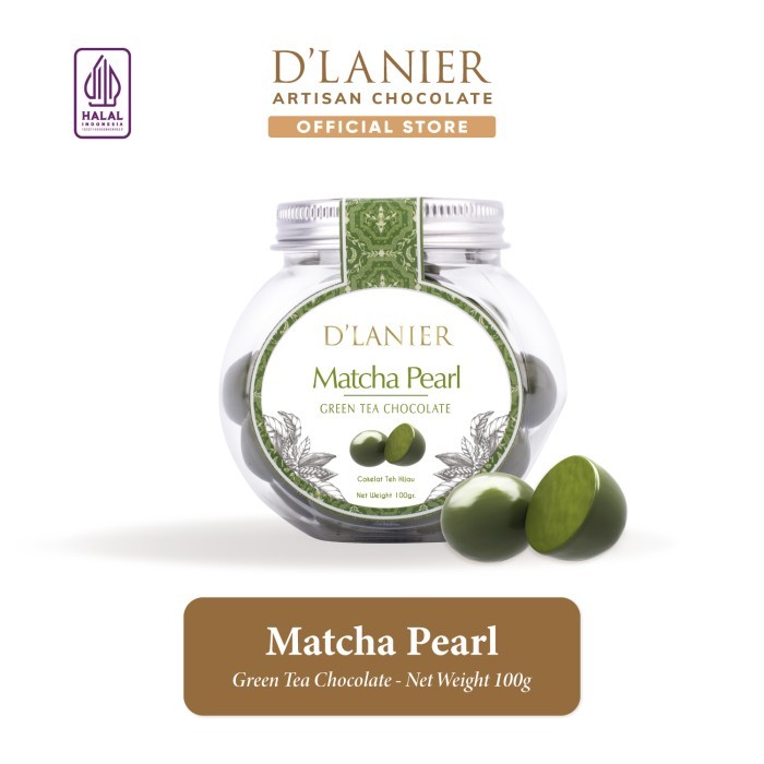 

D'Lanier Chocolate Matcha Pearl with Green Tea Chocolate (100gr) BERMUTU