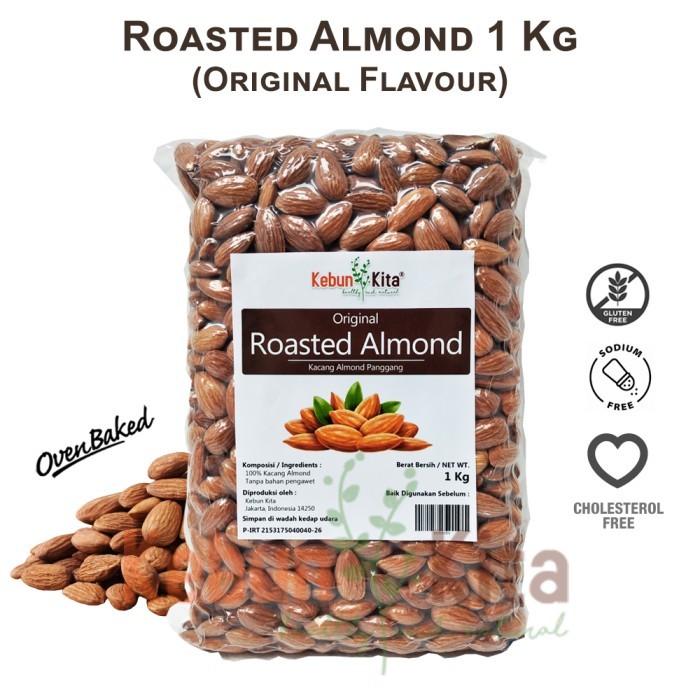 

Kacang Almond Panggang 1kg (Roasted Almond) GRATIS ONGKIR