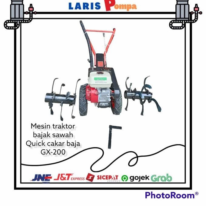 MESIN TRAKTOR BAJAK SAWAH QUICK CAKAR BAJA GX-200 ORIGINAL DAN TERPERCAYA