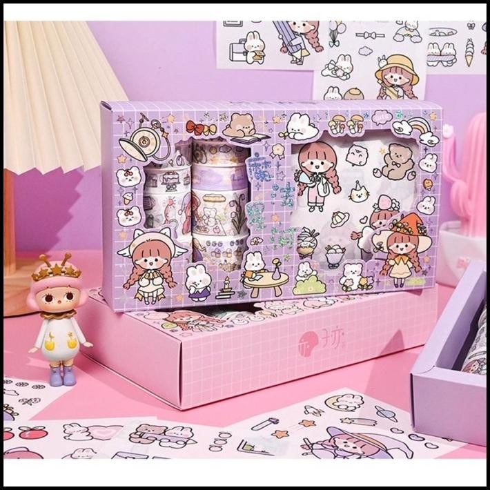 

Stiker Momo Washi Tape Roll - Washi Tape Roll Masking Sticker Momo