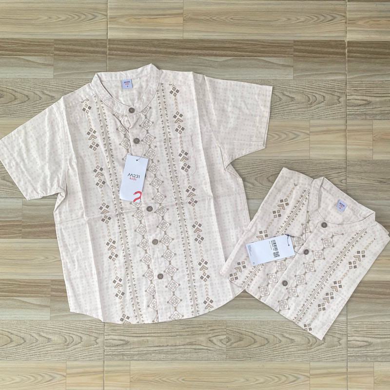 PROMO RAMADHAN 807A Kemeja Koko Katun COUPLE Anak Dewasa M231 Kids
