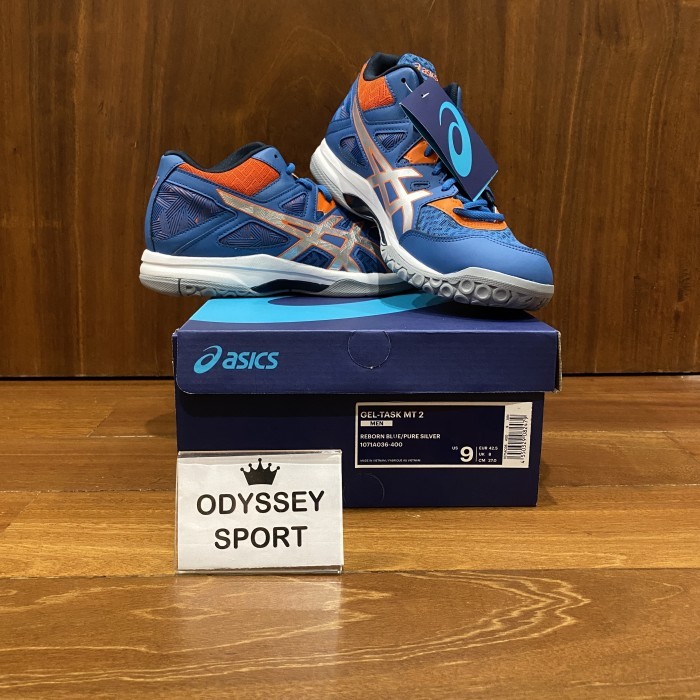 Sepatu Voli Asics Gel-Task MT 2 (Reborn Blue / Pure Silver) ORIGINAL
