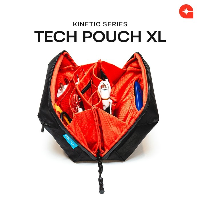 KINETIC XL Tech & Travel Pouch Accessory Bag by GLHF Studio