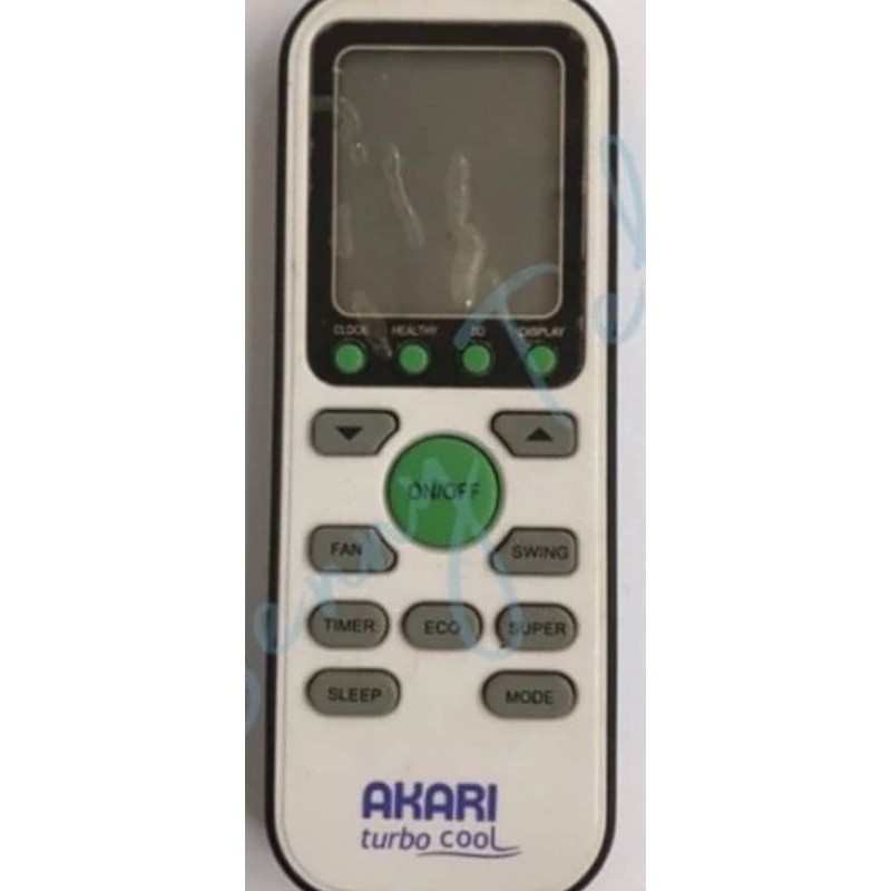 REMOTE REMOT AC TOP COOL R32 AKARI TURBOCOOL ORIGINAL TERLENGKAP
