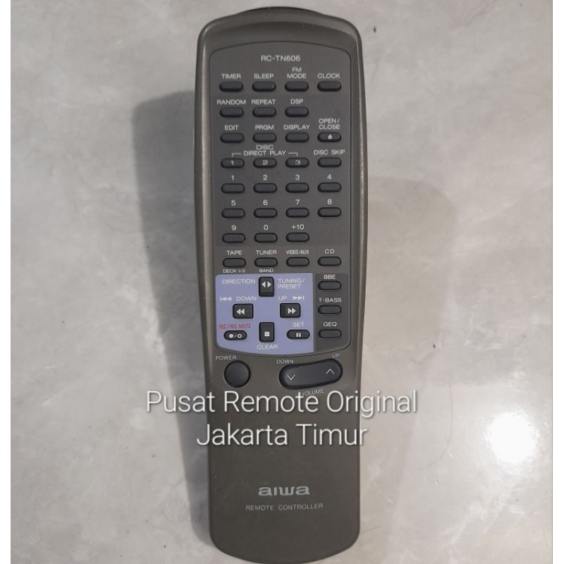 REMOTE REMOT DVD COMPO AIWA RC-TN606 ORIGINAL ASLI