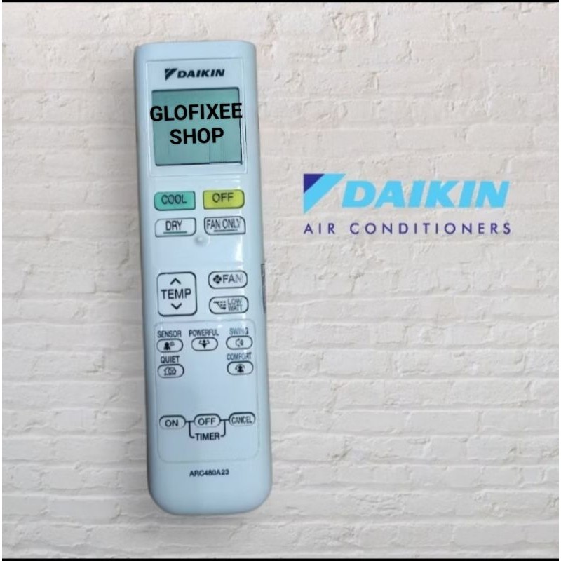 REMOTE REMOTE AC DAIKIN ARC480A23 ORIGINAL INVERTER