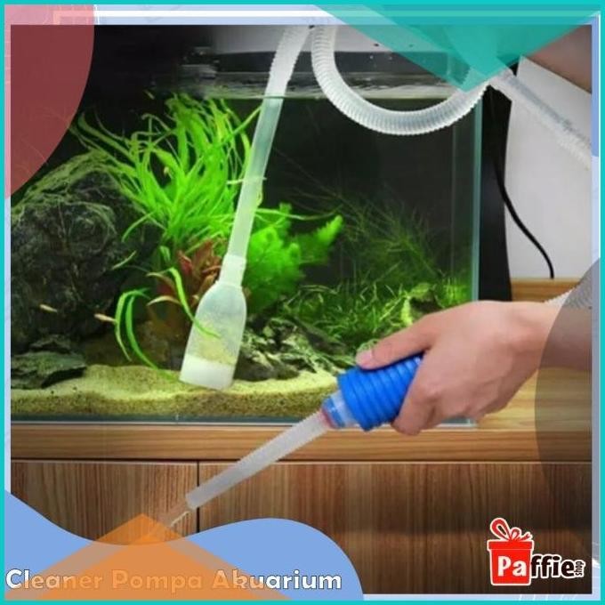 Cleaner Pump Aquarium Alat Penguras Sedot Kuras Air Kolam Ikan Cupang