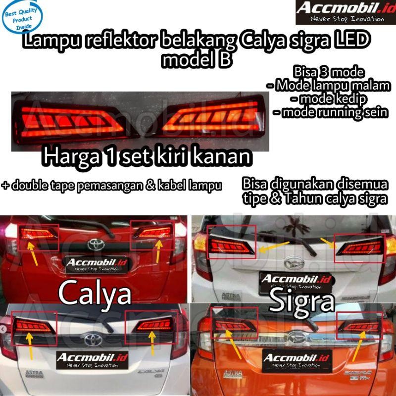 Lampu Reflektor Belakang Calya Sigra Led