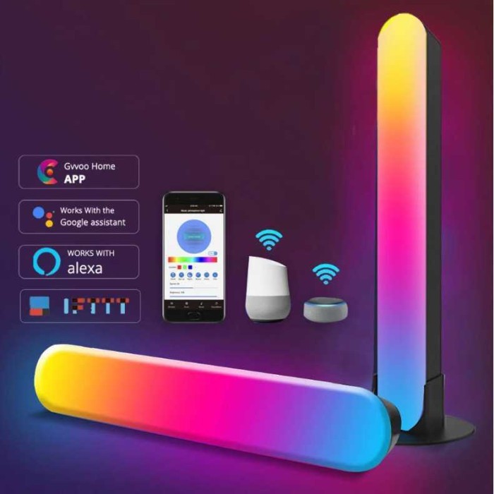 Murah Smart LED Lamp RGB Light Lampu Hias Meja PC Komputer 10W Waterproof Non COD