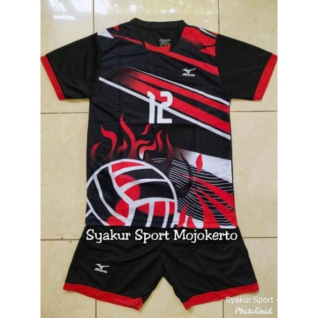 Murah Baju Voli Anak SD Motif Printing Non COD