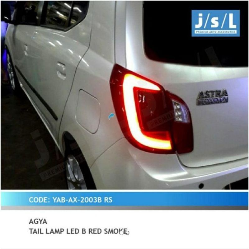 Stop Lamp Led Agya Ayla Tipe A B ( Red Smoke , Red White , Clear , Smoke ) Jsl - Smoke