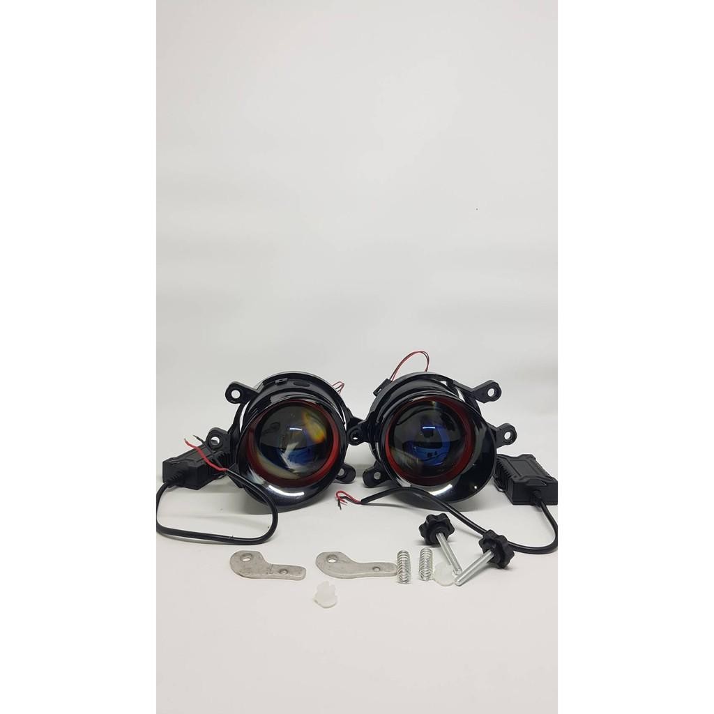 Projector Projie Biled Foglamp Fog Lamp Lampu Kabut Lampu Tembak Led Universal Toyota Honda