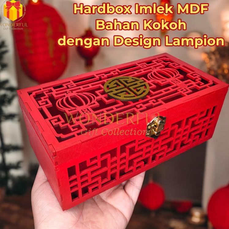 

BR - Gift Box Imlek / Christmas Hampers Hardbox / Box MDF Laser Cutting CNY-PP-MDF-S TERLARIS