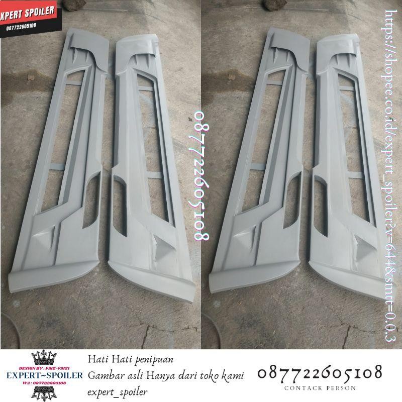 Bemper Samping L300 Model Terbaru Untuk Bak Cembung / Slebor Bahan Plat Besi