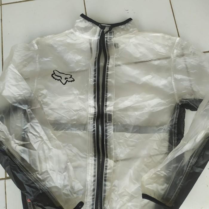 FOX RACING MX FLUID RAIN JACKET CLEAR  ORIGINAL BRAND NEW WITHOUT TAG CYCLING JACKET MOTO GEAR ENDUR