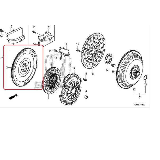 RODA GILA / FLYWHEEL CRV GEN 4 MANUAL 2013-2017 ORIGINAL