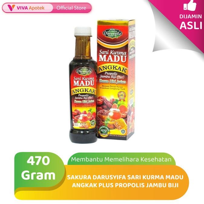 

Baru Sakura Darusyifa Sari Kurma Madu Angkak + Propolis Jambu Biji (470 G)