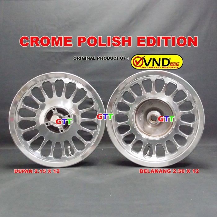 VELG RACING VND ROULLETE RING 12 HONDA BEAT, SCOOPY, VARIO110, SPACY
