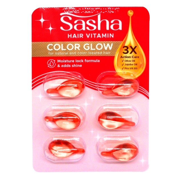 S22206 SASHA COLOR GLOW VITAMIN RAMBUT 6`S MAJU BERSAMA (20251206)