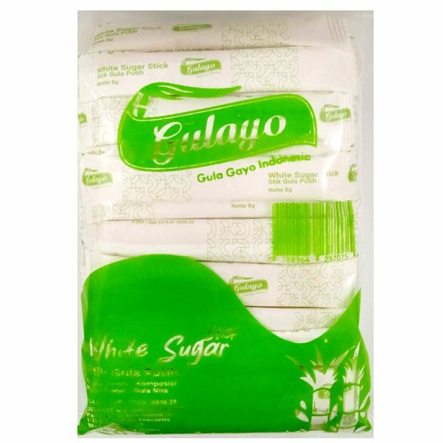 

S25263 GULAYO WHITE SUGAR STICK 60STICK GULA 480GR MAJU BERSAMA (20250716)