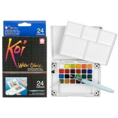 New.. Sakura Koi Watercolor 24Clr