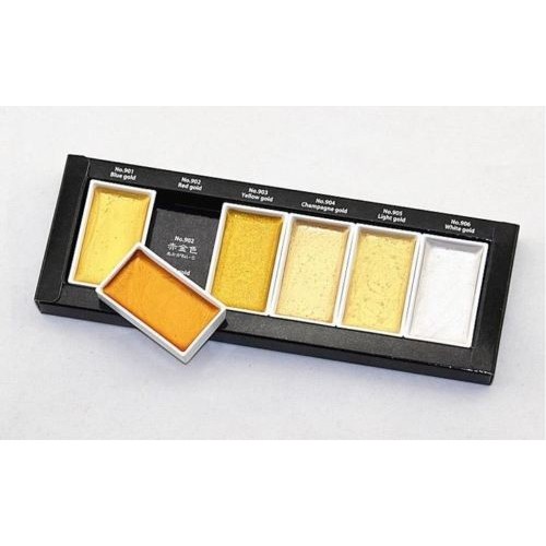 

Terbatas,!! Kuretake Gansai Tambi Starry Colors - 6 Watercolor Set