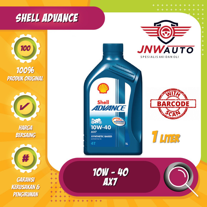 SHELL ADVANCE AX7 10W-40 - 1 LITER