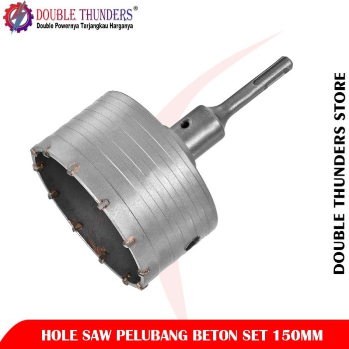 TERBARU DT Hole Saw Beton Set 150MM / Hole Saw Pelubang Beton Set